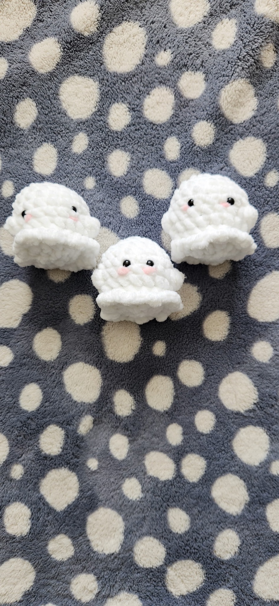 Handmade crochet ghost